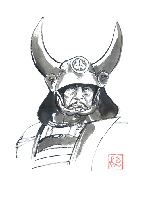 shogun helmet 图画, 15.8x11.8 in
