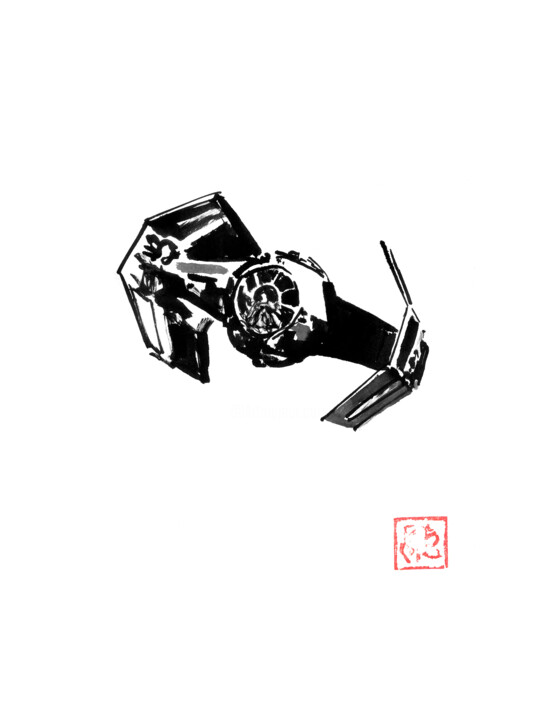 tie fighter 图画, 15.8x11.8 in