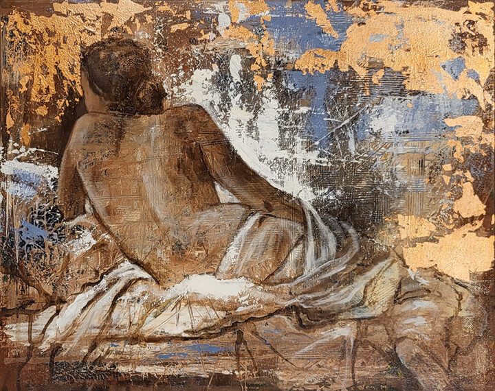 Serie: Nudes. Woman. No. N089. 绘画, 15.8x19.7 in