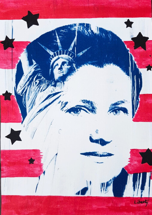 Gravures & estampes intitulée "SIMONE VEIL" par Liberty, Œuvre d'art originale, Tirage argentique