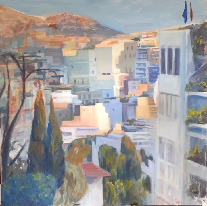 in Athens 绘画, 39.4x39.4 in