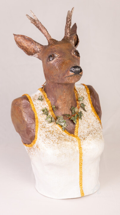 "Buste de Biche" 雕塑, 24.8x13 in