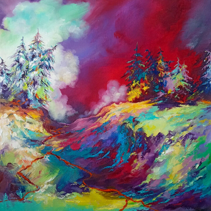 Opposites 绘画, 19.7x19.7 in