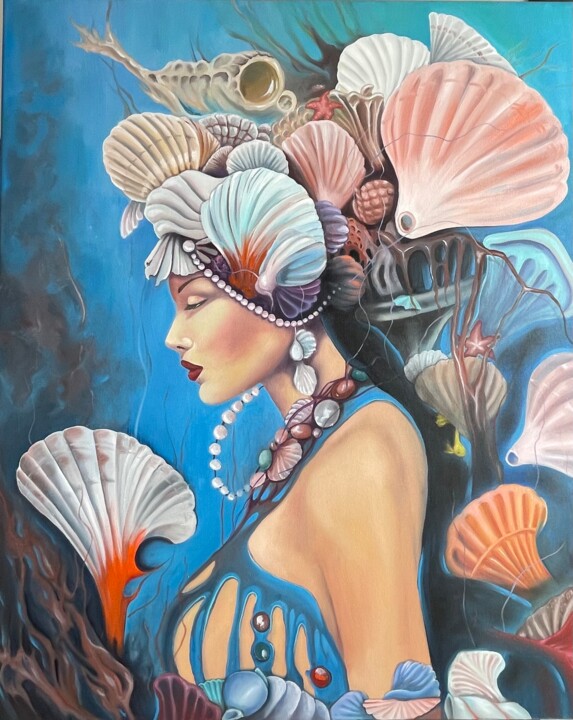 Aphrodite the goddess of love 绘画, 39.4x31.9 in