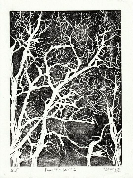 Empreinte n°2 Printmaking, 9.5x7.1 in