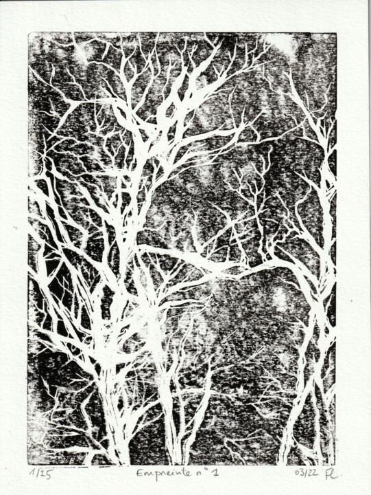 Empreinte n°1 印花与版画, 9.5x7.1 in