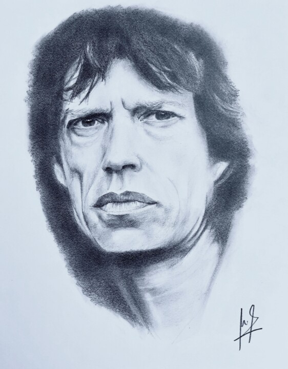 Mick Jagger 图画, 11.7x8.3 in