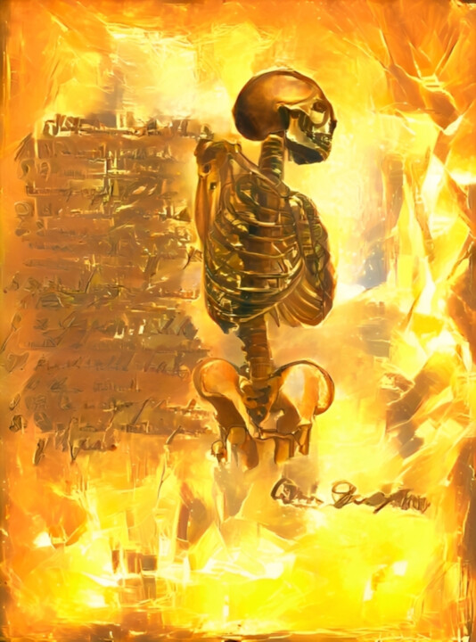 Golden Skeleton 数字艺术