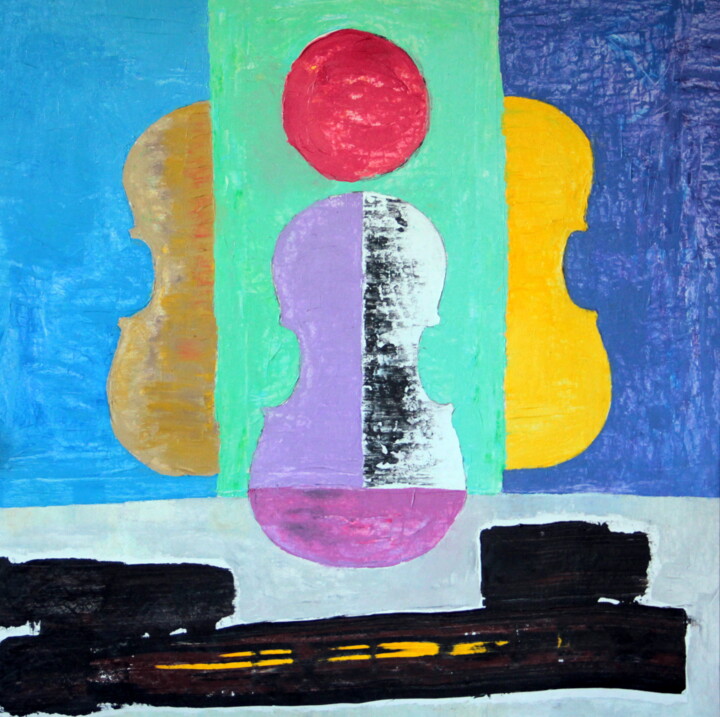 Transparences 绘画, 59.1x59.1 in