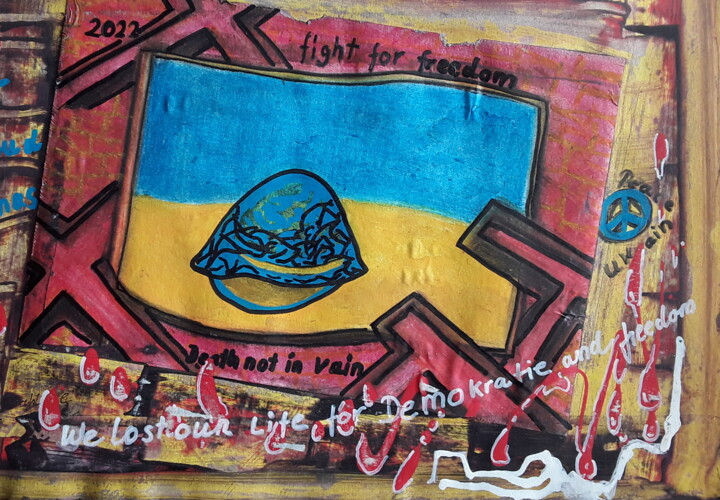 War don't have a winner 绘画, 11.6x16.5 in