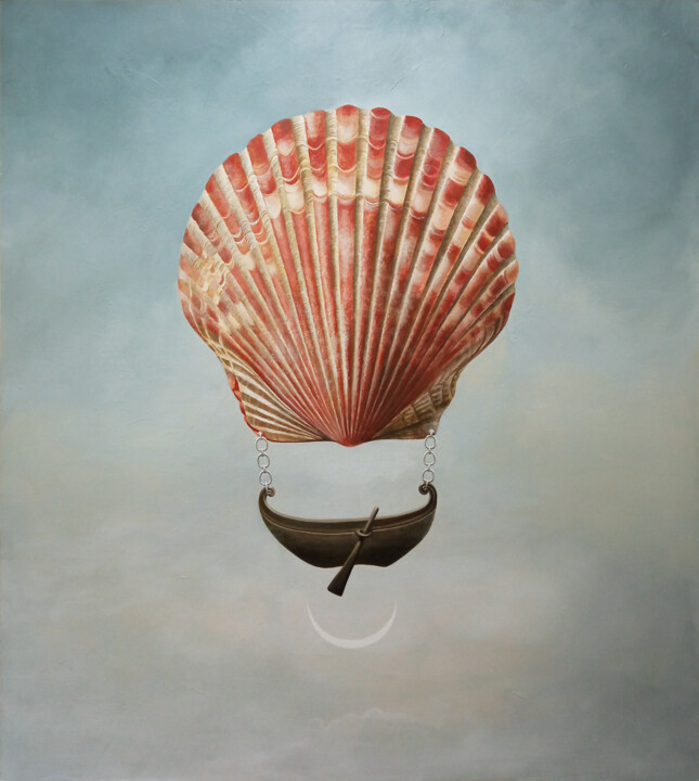 Travel Amulet Painting, 53.9x48 in