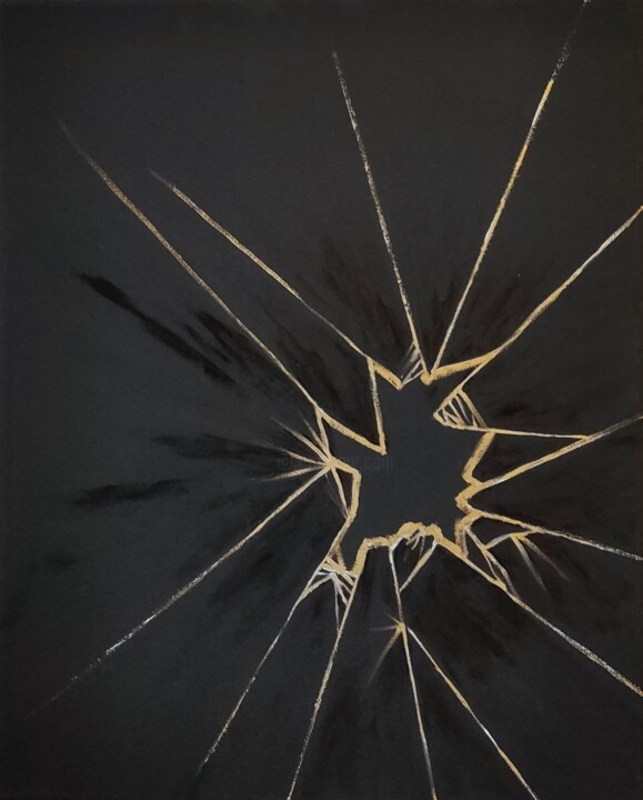 Kintsugi 绘画, 19.7x15.7 in
