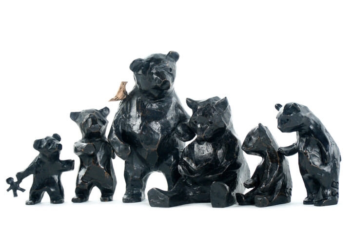 Ma chère famille / 6 pièces Sculpture, 5.9x12.2 in