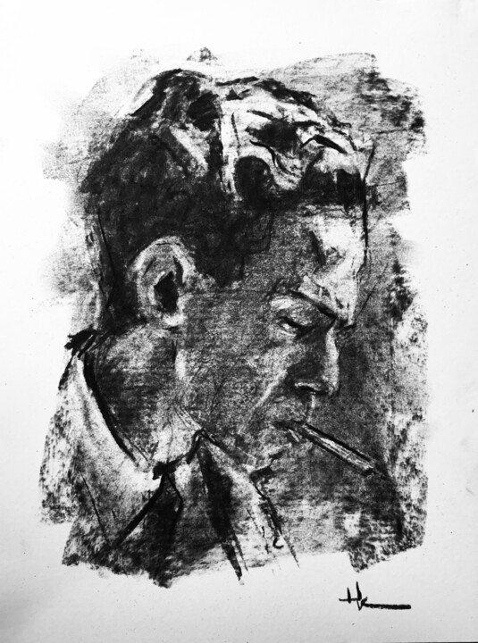 Fumeur 图画, 12.6x9.5 in