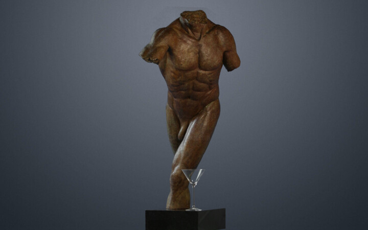 Sculpture titled "Phoebus" by Willem Botha, Original Artwork, Bronze