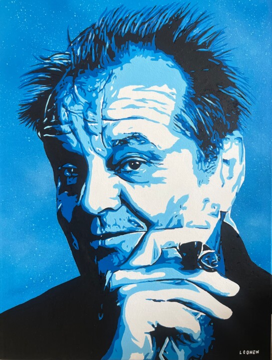 JACK NICHOLSON 绘画, 31.5x27.6 in