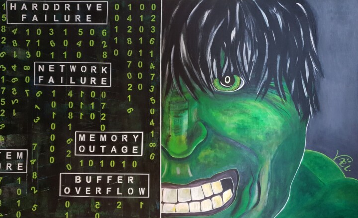 Bad day 绘画, 35x57.5 in