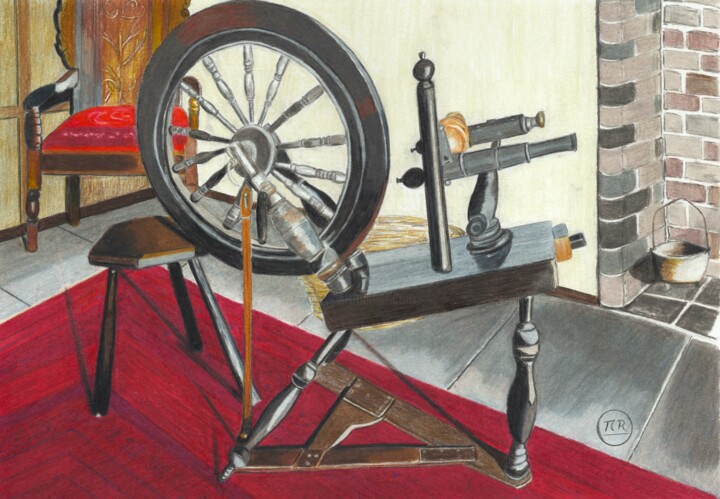 "Les rêveries du passé" Drawing, 11x15.8 in