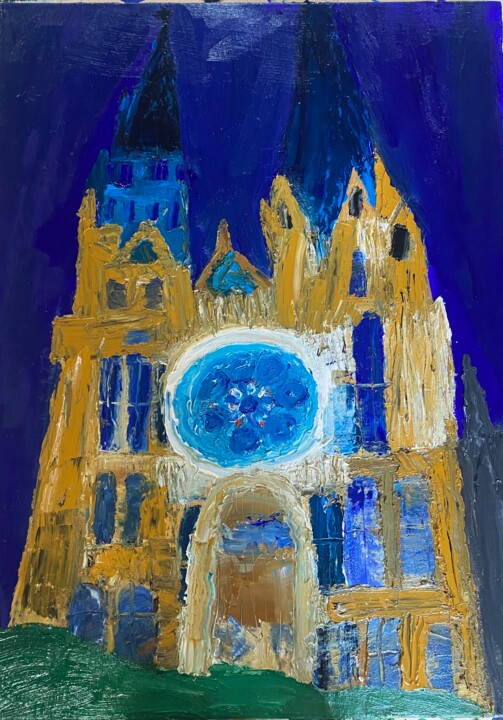 Peinture intitulée "Illumination déstru…" par Audrey Letheux, Œuvre d'art originale, Huile