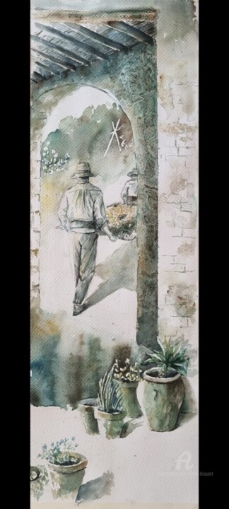 La " escaldà" 绘画, 39.4x15.8 in