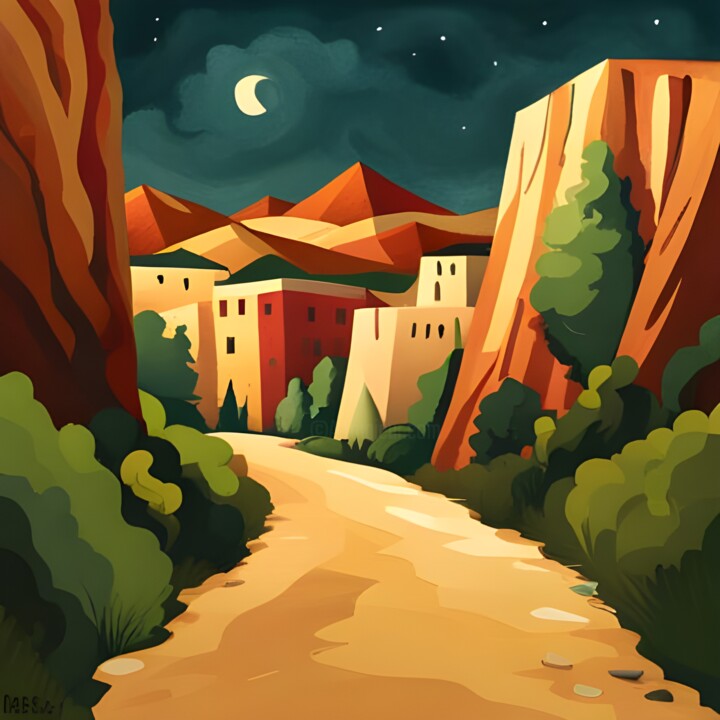 Strada per il Villaggio 数字艺术