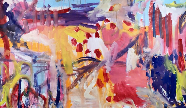 绘画,  45.3x78.7 in 