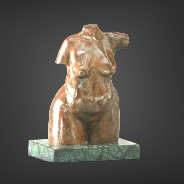Sculpture titled "I AM THERE FOR I AM" by Willem Botha, Original Artwork, Bronze