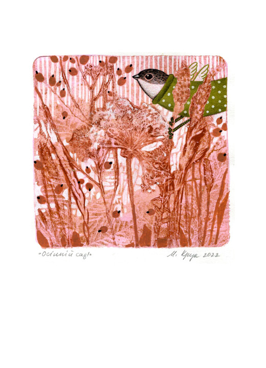 绘画 标题为“Autumn Garden” 由Margot Raven, 原创艺术品, 丙烯