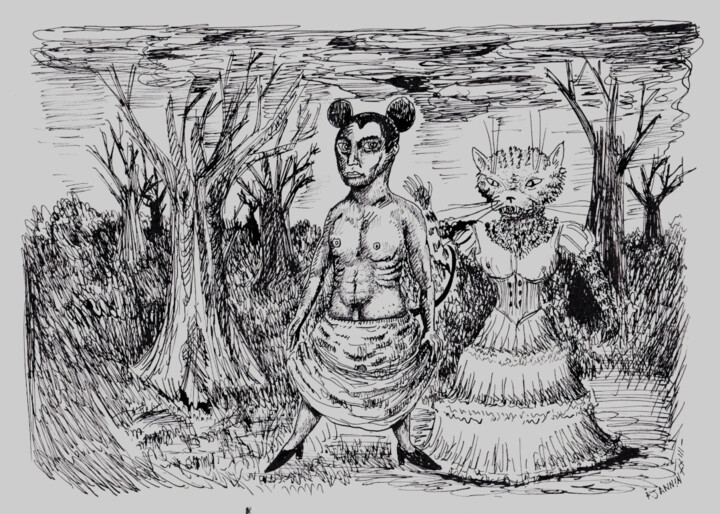 Le bal 图画, 8.3x11.7 in