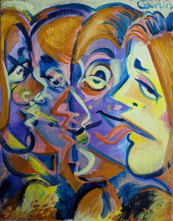 Talking 绘画, 14x11 in