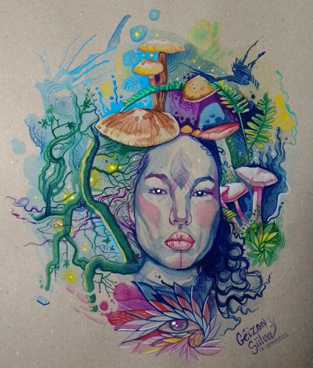 Seres 绘画, 15.8x11.8 in