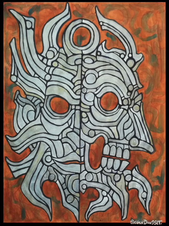 Macabre 04 / titre provisoire 绘画, 12.6x9.5 in
