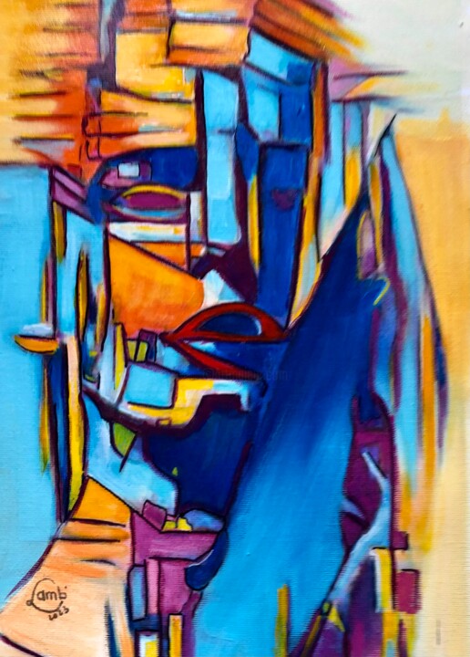 Mille facettes 绘画, 16.1x10.6 in