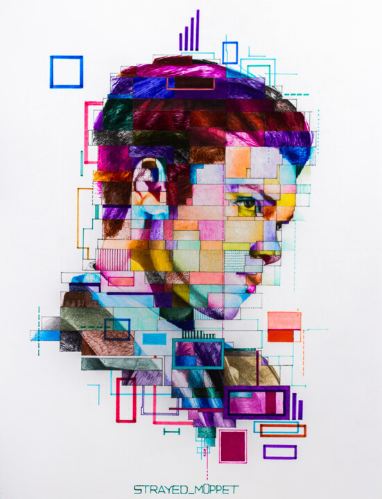 Complication of simplification 图画, 16.1x11.8 in