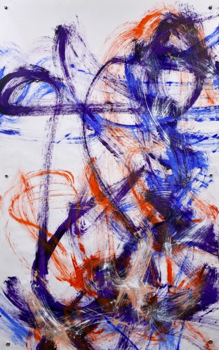 Malerei mit dem Titel "The New Chapter" von Andreas Angleitner, Original-Kunstwerk, Acryl