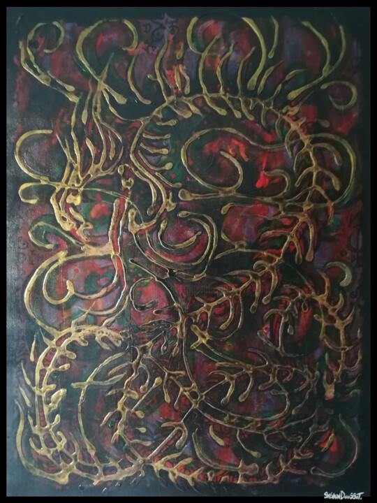 Serpent Or 29 / Titre provisoire 绘画, 24.2x18.3 in