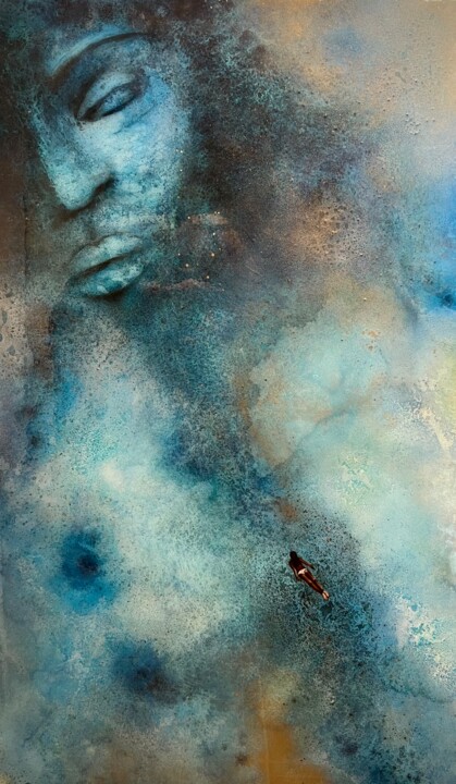 faith at the bottom 绘画, 59.1x35.4 in