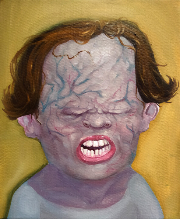 Philibert est vilain 绘画, 11.8x9.8 in