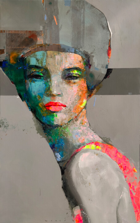 Painting titled "Syncopation" by Viktor Sheleg, Original Artwork, Oil