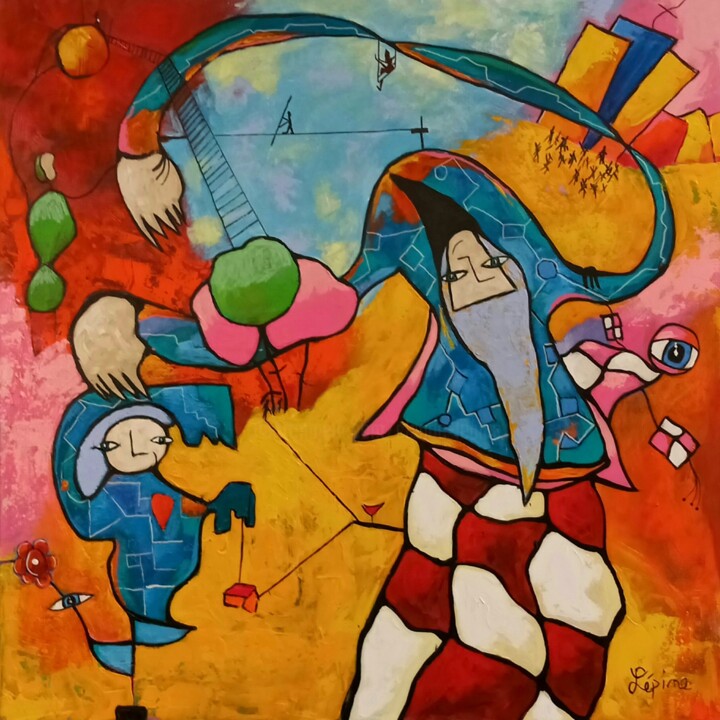 绘画,  36x36 in 