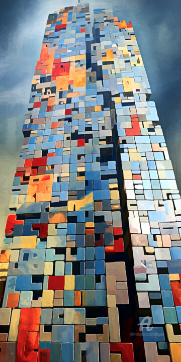 Tetris Trade Center 数字艺术
