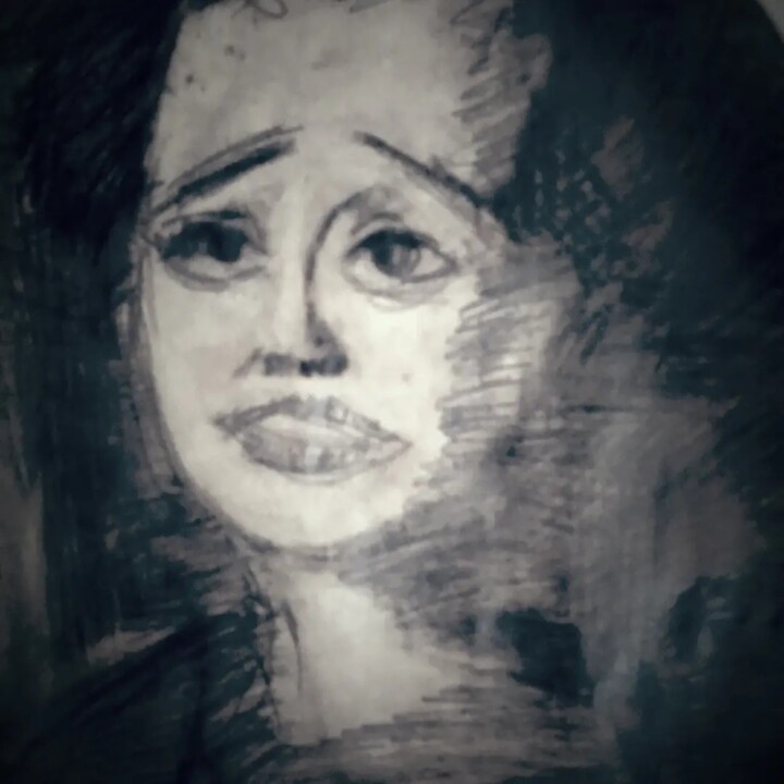 Tekening getiteld "Edit" door Irma G.S, Origineel Kunstwerk, Potlood