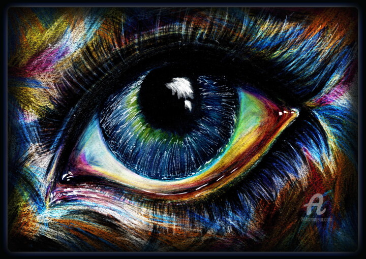 EYE - Mystery and attraction in one look! 图画, 13.8x19.7 in