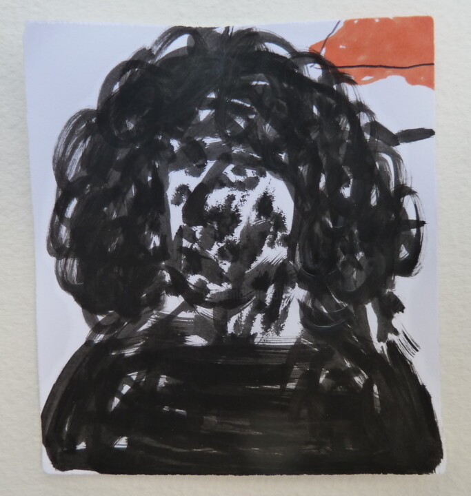 Drawing titled "128" by Jean-Philippe Vergnaud, Original Artwork, Acrylic