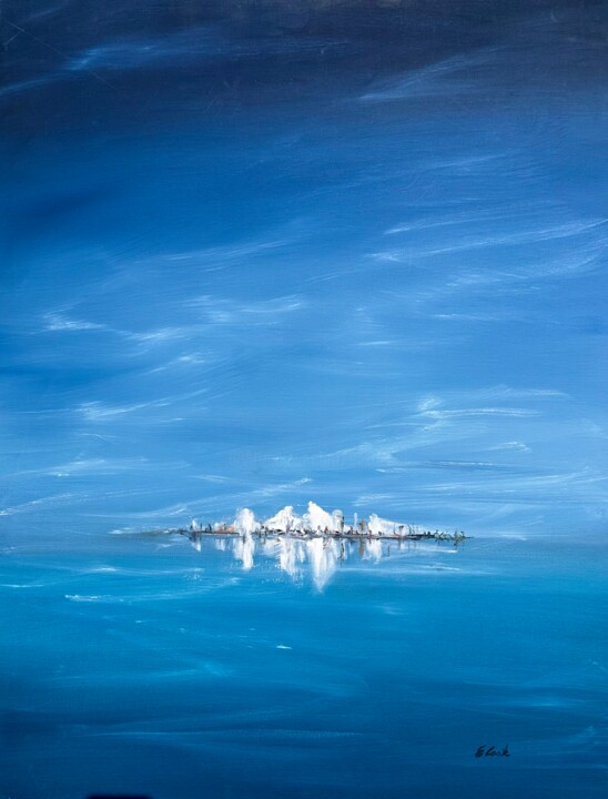 Painting titled "Rendez-vous ce Soir" by Elisa Cook Benbassat Bassat, Original Artwork, Oil