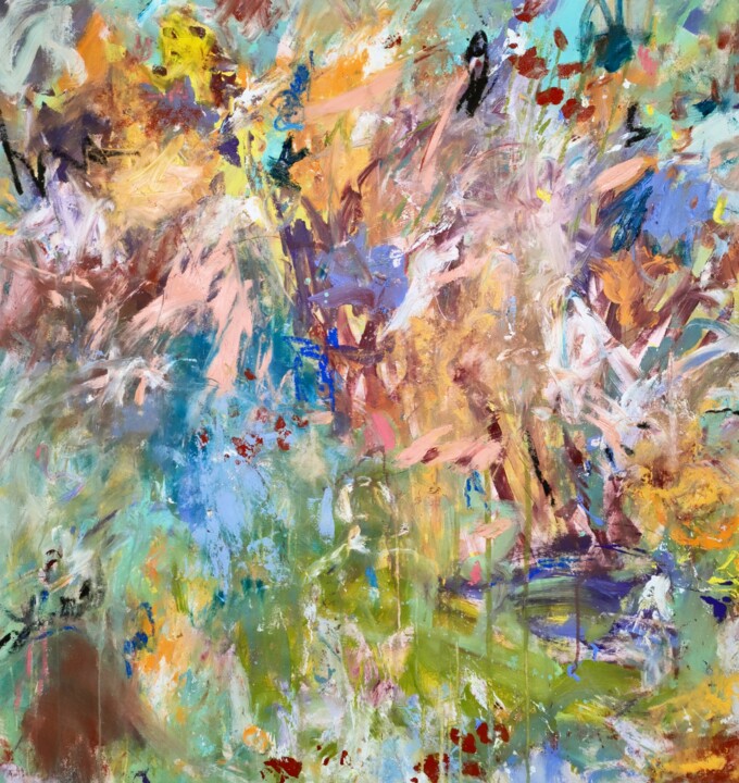Nostalgie au square Lechten 绘画, 39.4x37.4 in