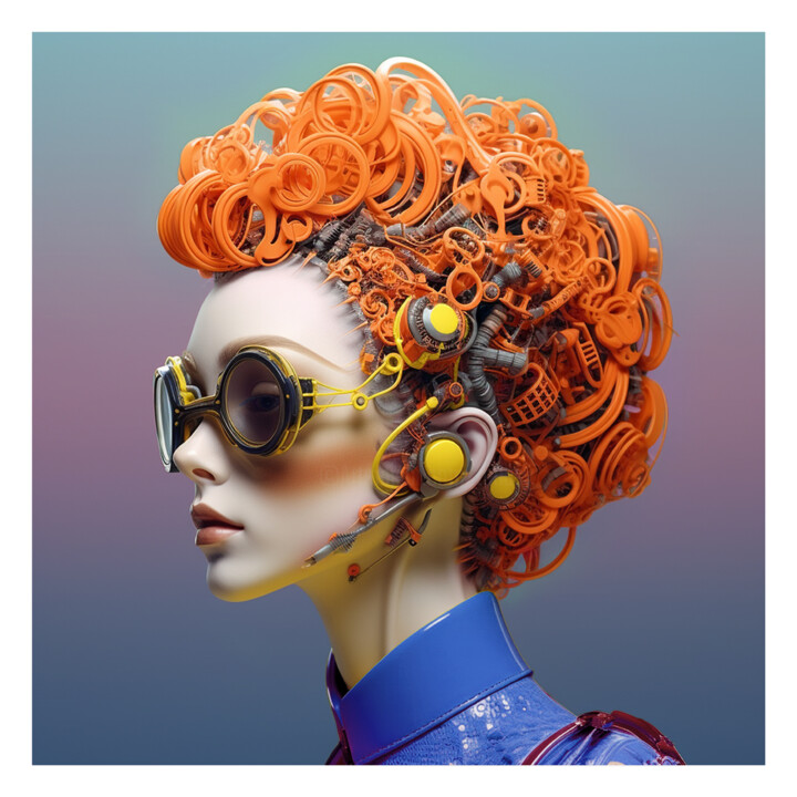 Printmaking titled "Katia iosca - Hybri…" by Tehos, Original Artwork, Digital Photography