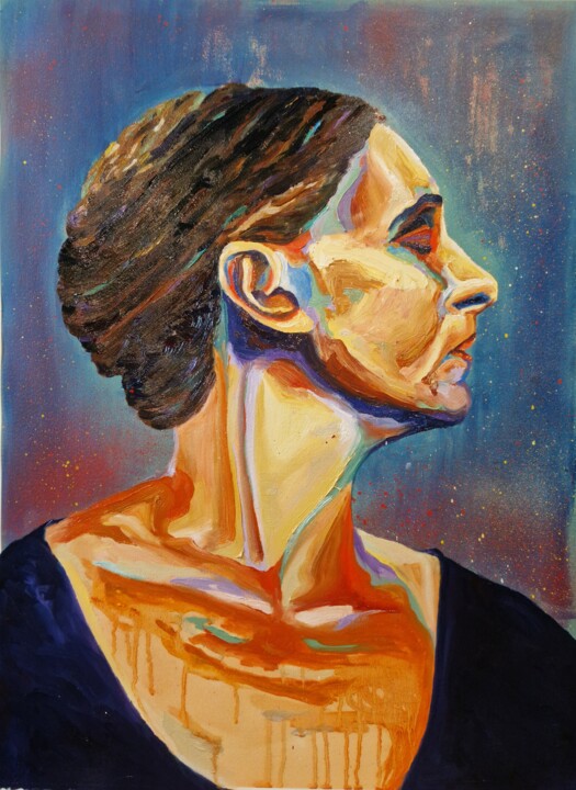Retrato de Pina Bausch 绘画, 29.9x25.6 in