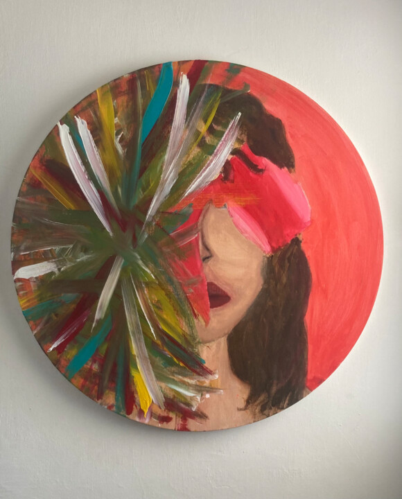 Peinture intitulée "Soulmate 1" par Sandy Madar, Œuvre d'art originale, Acrylique