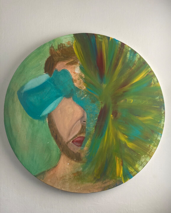 Painting titled "Soulmate 2" by Sandy Madar, Original Artwork, Acrylic